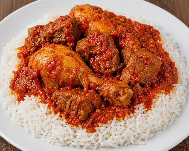 Freshly prepared Nigerian meal at Savory Bites