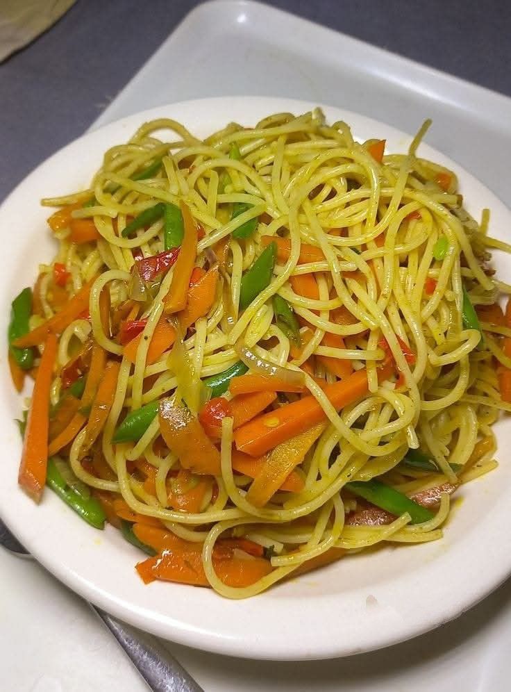 Nigerian-style special spaghetti